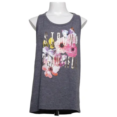 Tank Top (Gray, Multicolored) from Old Navy Active Cotton, Polyester, Viscose