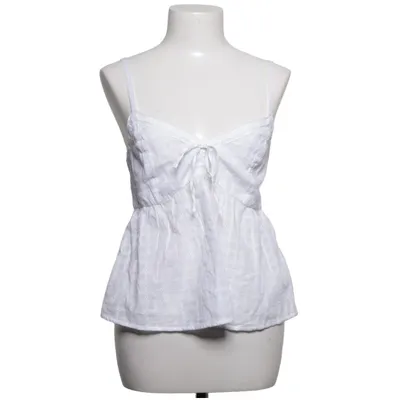 Tank Top (White) from Hollister Cotton, Polyester