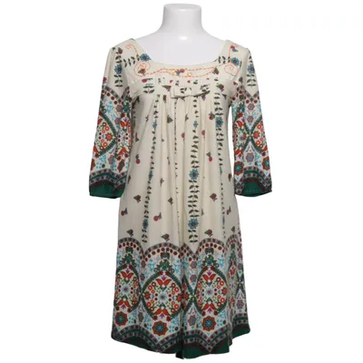 Jurk (Beige, Meerkleurig) van Vegas Elastaan, Polyester