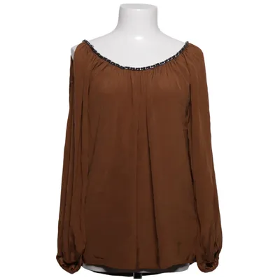 Blouse (Marron) de Pieszak Élasthane, Soie