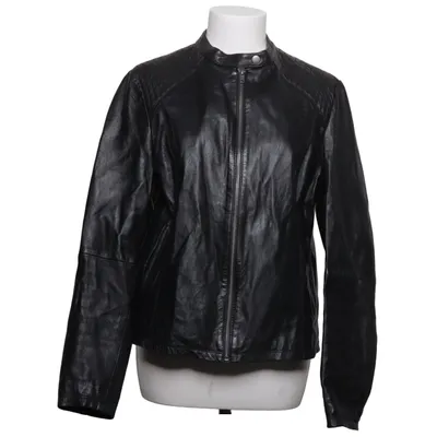 Läderjacka (Svart) från Hema Skinn, Polyester
