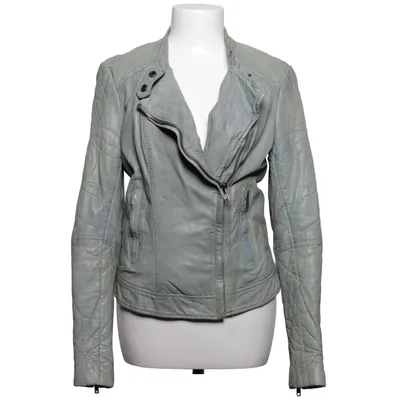 Biker jacket (Green) from Muubaa Cotton, Leather, Polyester