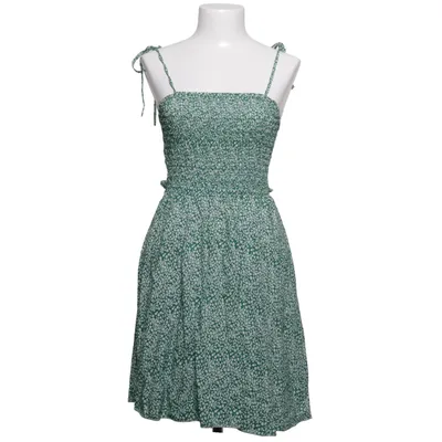 Dress (Green, White) from Defox Cotton
