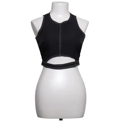 Crop top (Zwart) van Madison Beer x Missguided Polyester