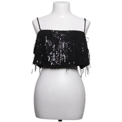 Crop top (Svart) från H&M Elastan, Polyester