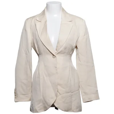 Kavaj (Beige) från By Malina Elastan, Linne, Polyester, Viskos