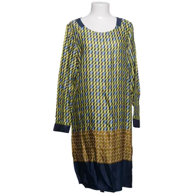 Dress (Blue, Yellow, Brown) from Malvin Viscose