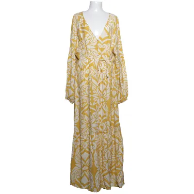 Dress (Yellow, White) from H&M Polyamide, Viscose