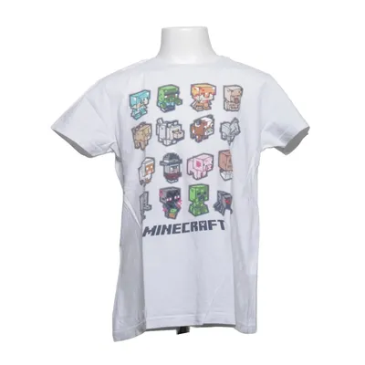 T-shirt (Vit, Flerfärgad) från Minecraft Bomull