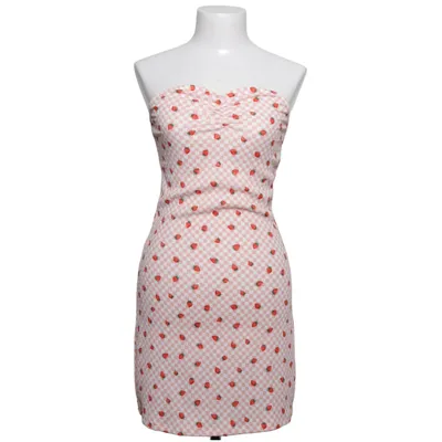 Klänning (Rosa, Vit, Röd) från Monki Elastan, Polyester