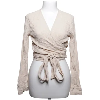 Wrap blouse (Beige) from Nordlicht Organic cotton