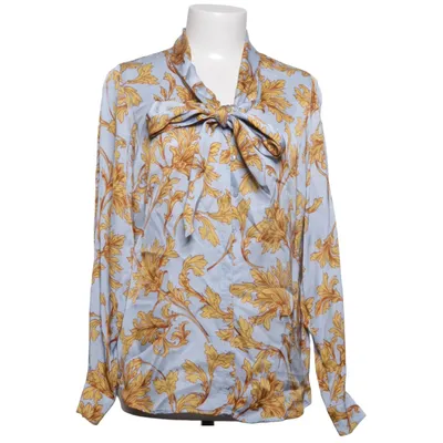 Pussy bow blouse (Blue, Yellow, Multicolored) from Stenströms Viscose