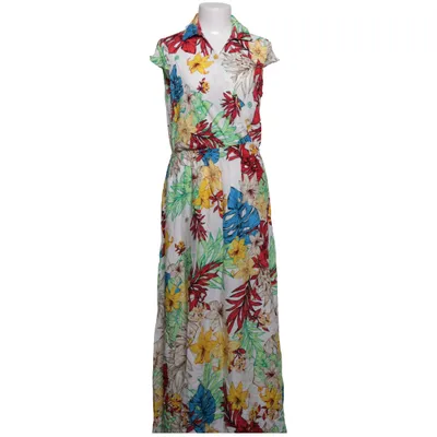 Robe portefeuille (Blanc, Multicolore) de Jasmine Viscose