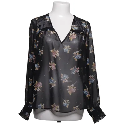 Blouse (Black, Multicolored) from Zara Basic Z1975 Denim Polyester