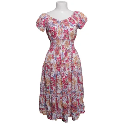 Kleid (Weiß, Pink, Lila) von Leana Mode Elasthan, Viskose