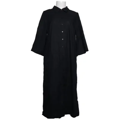 Robe chemise (Noir) de MbyM Coton, Lin