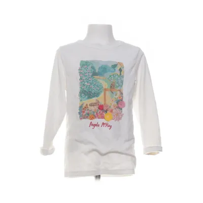 Sweatshirt (White) from H&M x Angela McKay Cotton, Polyester