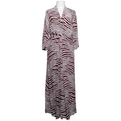 Maxi jurk (Rood, Wit) van By Malene Birger Zijde, Viscose