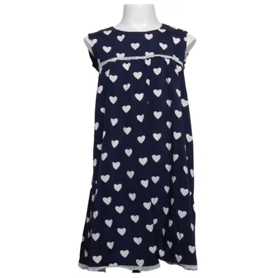 Dress (Blue, White) from Alesýa Cotton, Polyester, Viscose