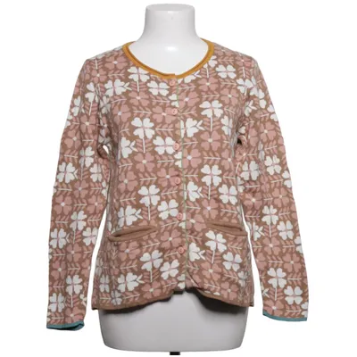 Strickjacke (Braun, Pink, Weiß) von Gudrun Sjödén Bio-Baumwolle