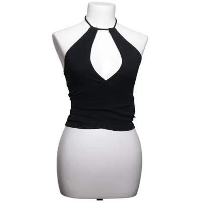 Neckholder Top (Schwarz) von Urban Classics Baumwolle, Elasthan