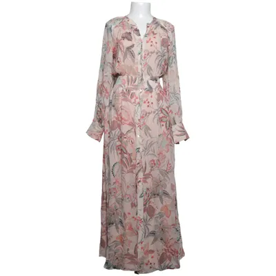 Långklänning (Beige, Flerfärgad) från Massimo Dutti Polyester, Viskos