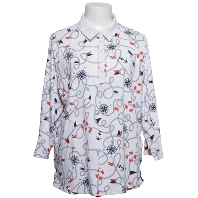 Henley shirt (White, Blue, Red) from Bonita Cotton, Elastane