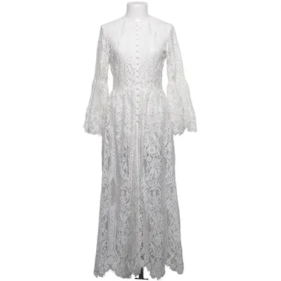 Maxi jurk (Wit) van Perseverance Katoen, Polyamide