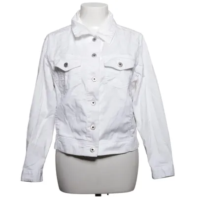 Jeansjacka (Vit) från Olé Bomull, Elastan