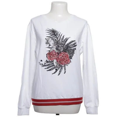 Sweatshirt (Wit, Rood, Zwart) van Margittes Katoen, Elastaan, Modal