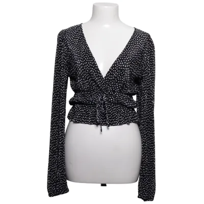 Blouse (Black, White) from Zara Polyester