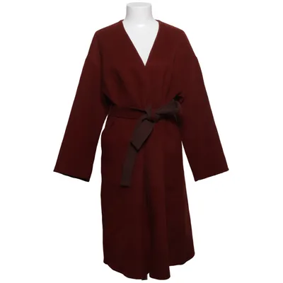 Frakke (Rød, Brun) fra Uniqlo Nylon, Polyester, Uld