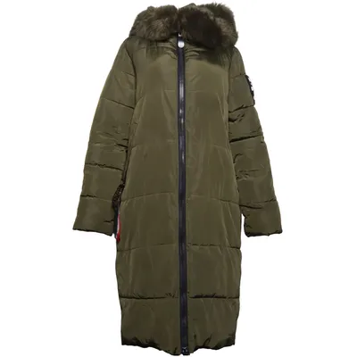 Vinterkappa (Grön) från Garoff Bomull, Dun, Polyester