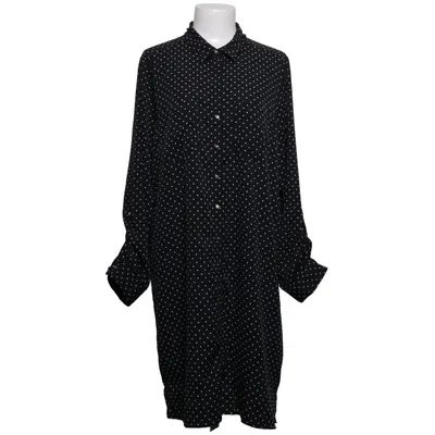 Robe chemise (Noir, Blanc) de Miso Polyester