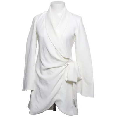 Omlottklänning (Vit) från Topshop Elastan, Polyester