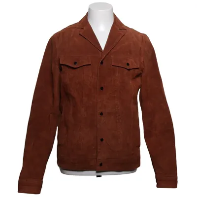 Leren jack (Bruin) van New Look Men Polyester, Suède