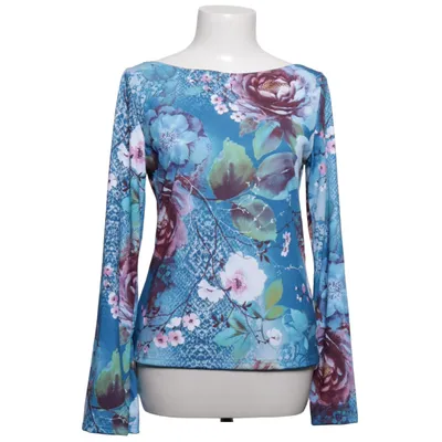 Blouse (Blue, Multicolored) from Hennes Collection Polyester