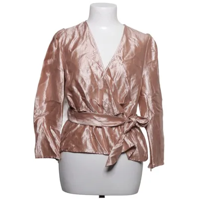 Wrap blouse (C-REB/GLOSSY TOP) from Costes Rebel Polyamide, Polyester, Viscose