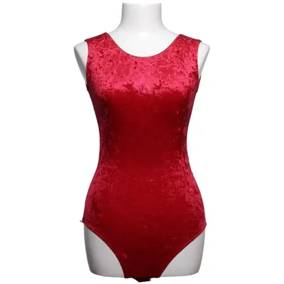 Justaucorps de gymnastique (Rouge) de Rizlefort Élasthane, Polyamide