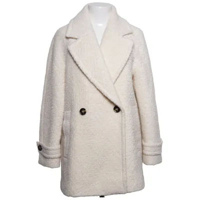 Manteau (Blanc) de Reiss Coton, Polyester, Laine