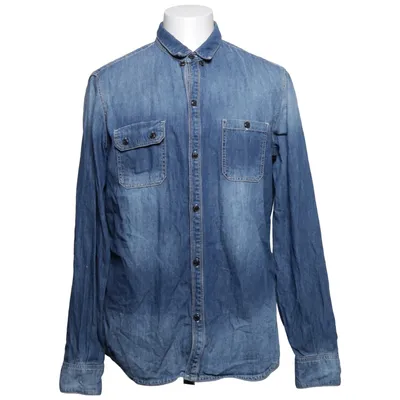Chemise en jean (Bleu, Marron) de Reunion Coton