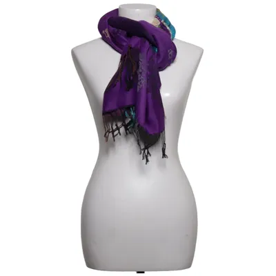 Écharpe (Violet, Turquoise, Multicolore) de Pashmina