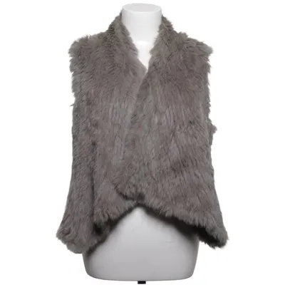 Gilet en fourrure (Gris) de Natures Collection Fourrure de lapin
