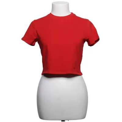 T-shirt (Rood) van PrettyLittleThing Katoen, Elastaan
