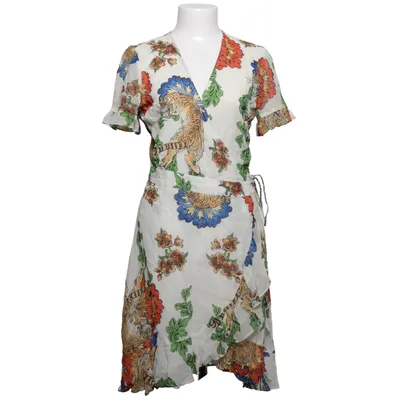 Wrap dress (White, Multicolored) from ALIX Viscose