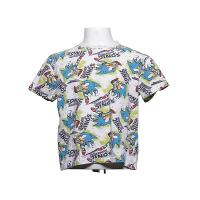 T-shirt (Vit, Blå, Flerfärgad) från sonic the hedgehog Bomull