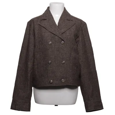 Blazer (Brown) from La Ligna Acrylic, Polyester, Wool