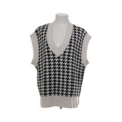 Pull sans manches (Noir, Blanc) de Dobber Acrylique, Coton