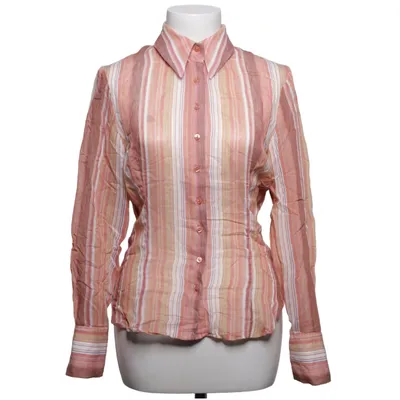 Bluse (Pink, Beige, Flerfarvet) fra Claude Zana Bomuld, Polyamid
