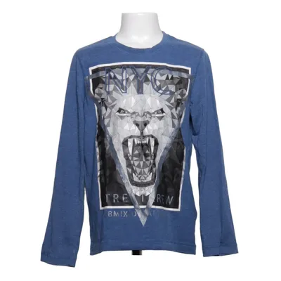 T-shirt à manches longues (Bleu) de DWD Coton, Polyester